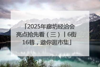 2025年廊坊经洽会亮点抢先看（三）丨6街16巷，邀你逛市集